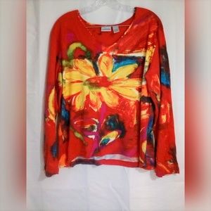 Chico's Tops - Chico's Women's Top Sz 3 or XL Multi Floral Chico's Tops - Chico's Women's Top Sz 3 or XL Multi Floral